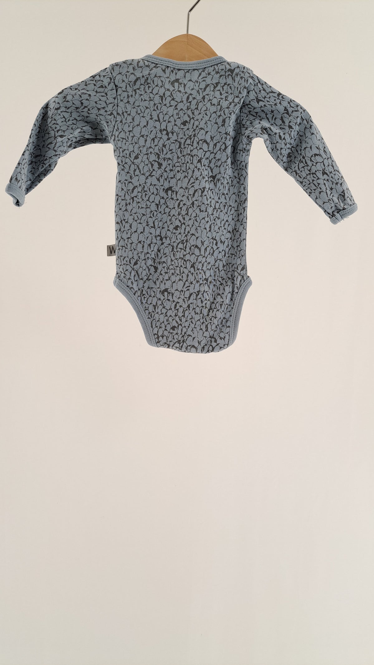 Wheat langærmet body med floral print set bagfra