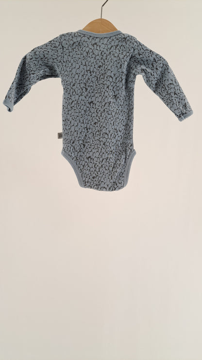 Wheat langærmet body med floral print set bagfra