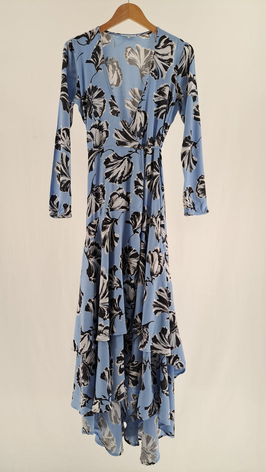 GANNI • DRESS • LIGHT BLUE FLORAL PRINT • SIZE S