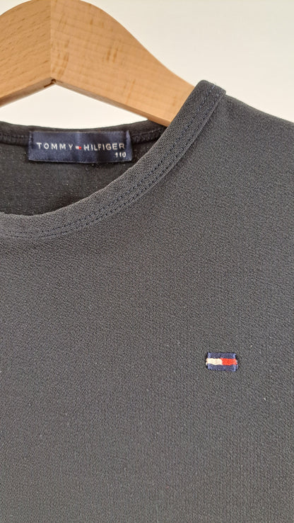 TOMMY HILFIGER • KJOLE • SORT/RØD/GRÅ COLORBLOCK • STR. 110