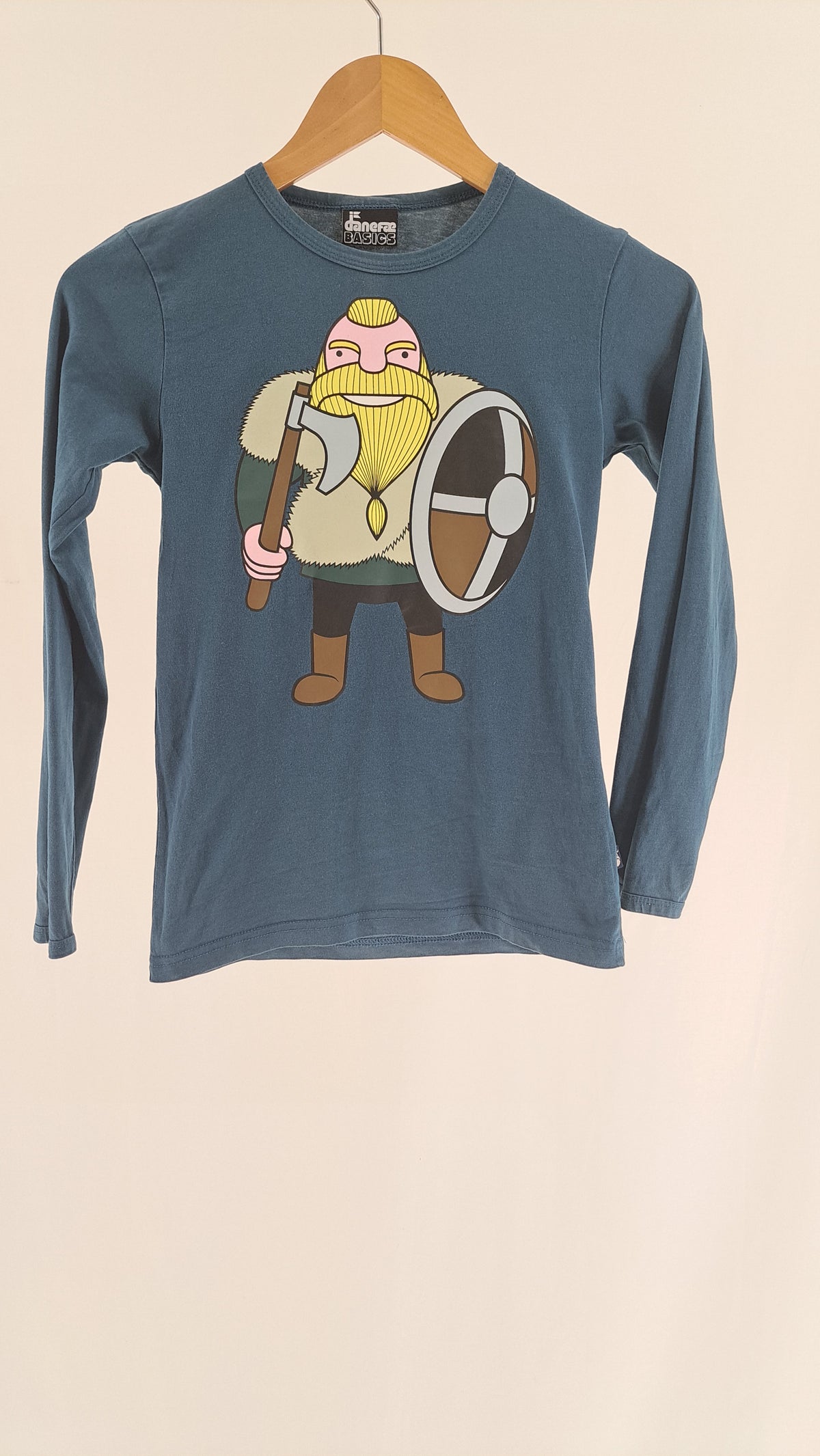 DANEFÆ • BLOUSE • PETROLEUM VIKING • SIZE 134