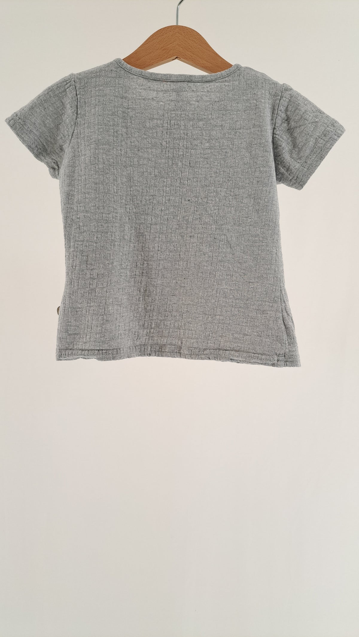 POMP DE LUX • BLUSE • STØVET GRÅ WAFFLE • STR. 92