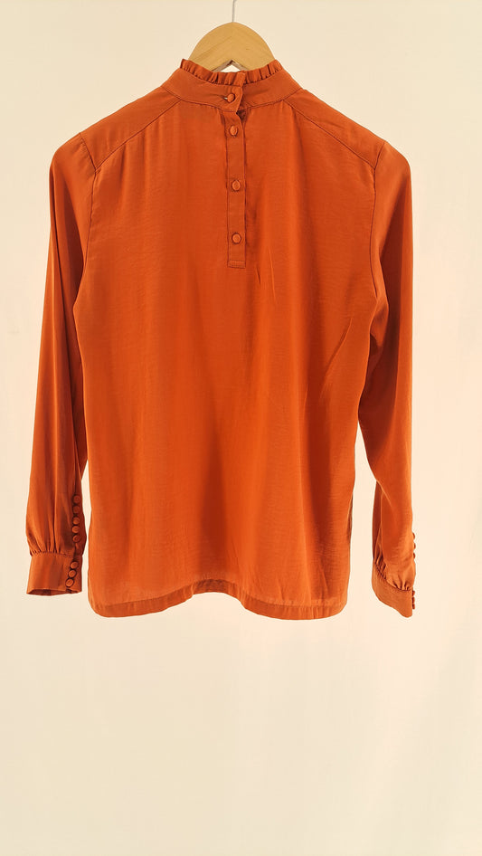 BACKFLOW • BLOUSE • RUST • SIZE M