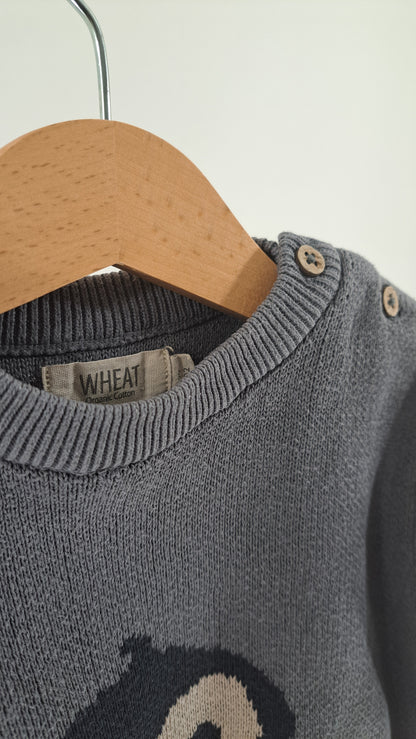 WHEAT • STRIKTRØJE • STÅLBLÅ PINGVIN • STR. 92