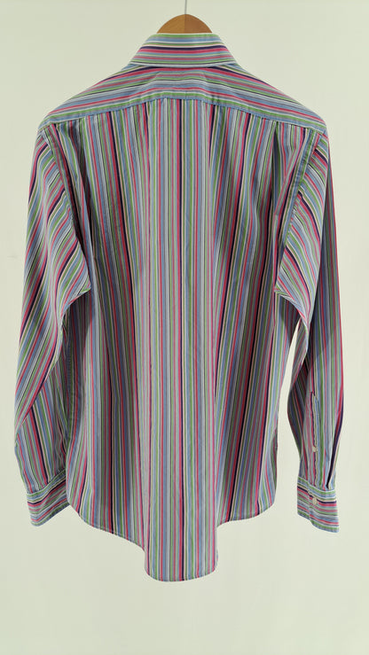 POLO RALPH LAUREN • SKJORTE • MULTIFARVET STRIBER • STR. L