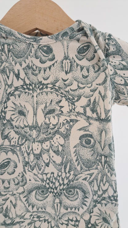 SOFT GALLERY • BODY • UGLEPRINT GRØN/CREME • STR. 62