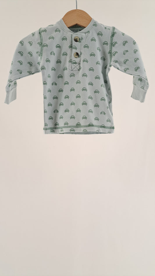 WHEAT • BLUSE • LYSEBLÅ BILPRINT • STR. 62
