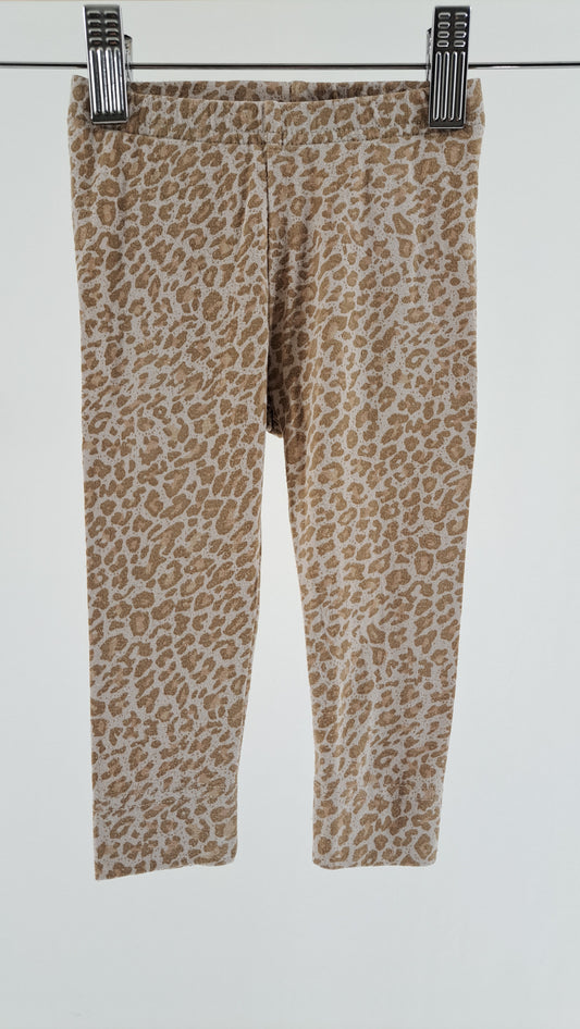 MARMAR COPENHAGEN • LEGGINGS • BEIGE LEOPARD • SIZE 74