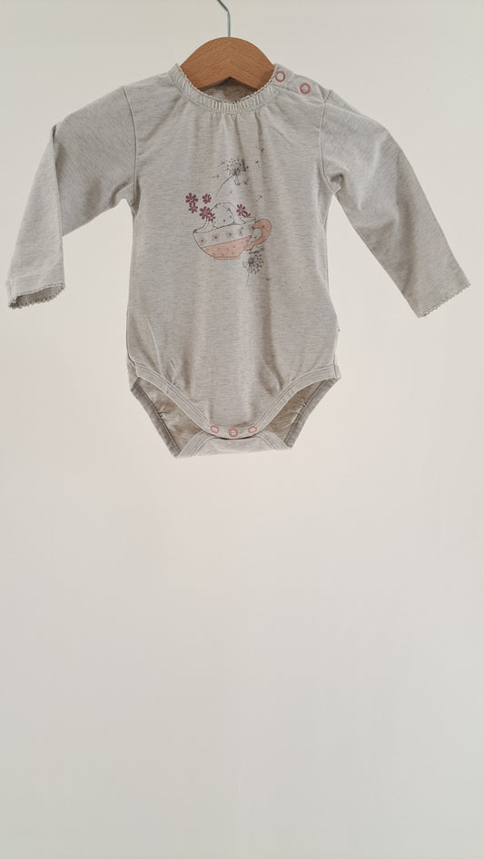 MINYMO • BODY • LJUSGRÅT FE-TRYCK • STORL. 68