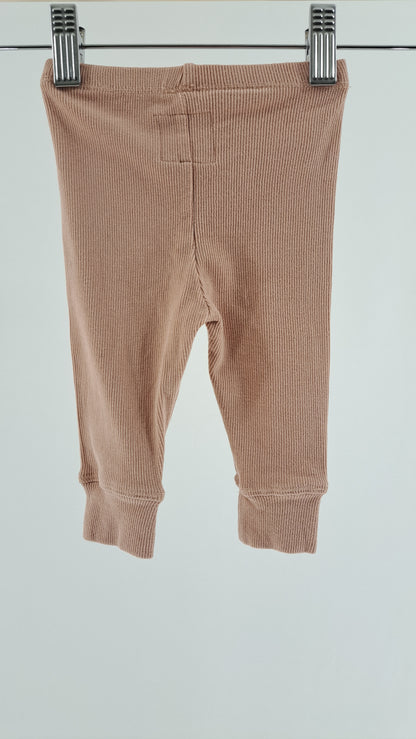 KONGES SLØJD • LEGGINGS • DUSTY ROSE RIB • SIZE 62