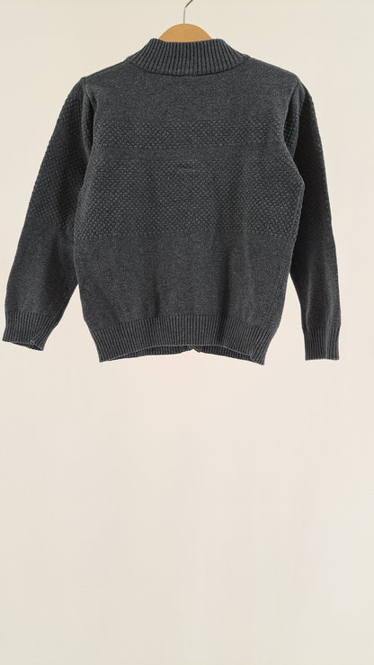 POMP DE LUX • CARDIGAN • MØRKEGRÅ MELANGE • STR. 104