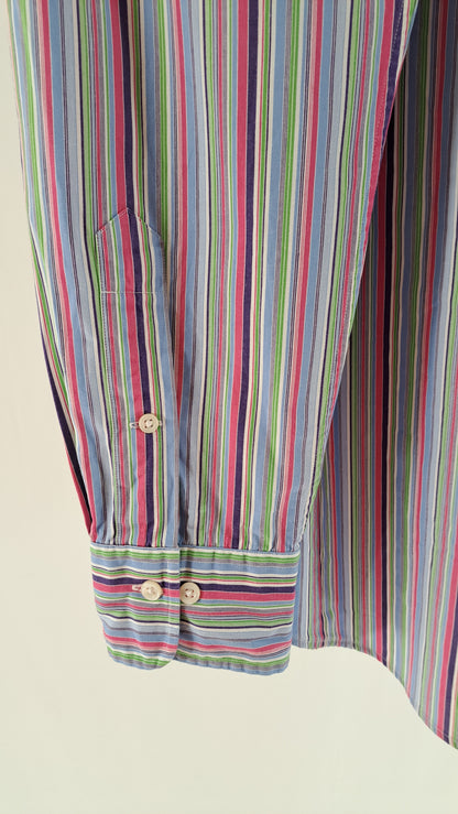 POLO RALPH LAUREN • SKJORTE • MULTIFARVET STRIBER • STR. L