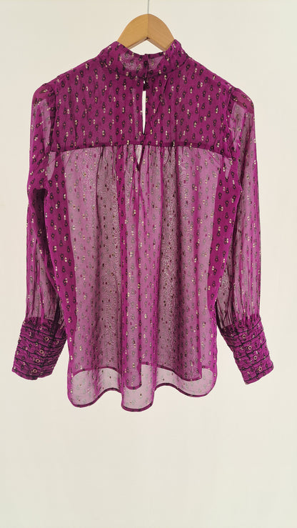 BA&SH • BLUS • LILA MESH • STORLEK M