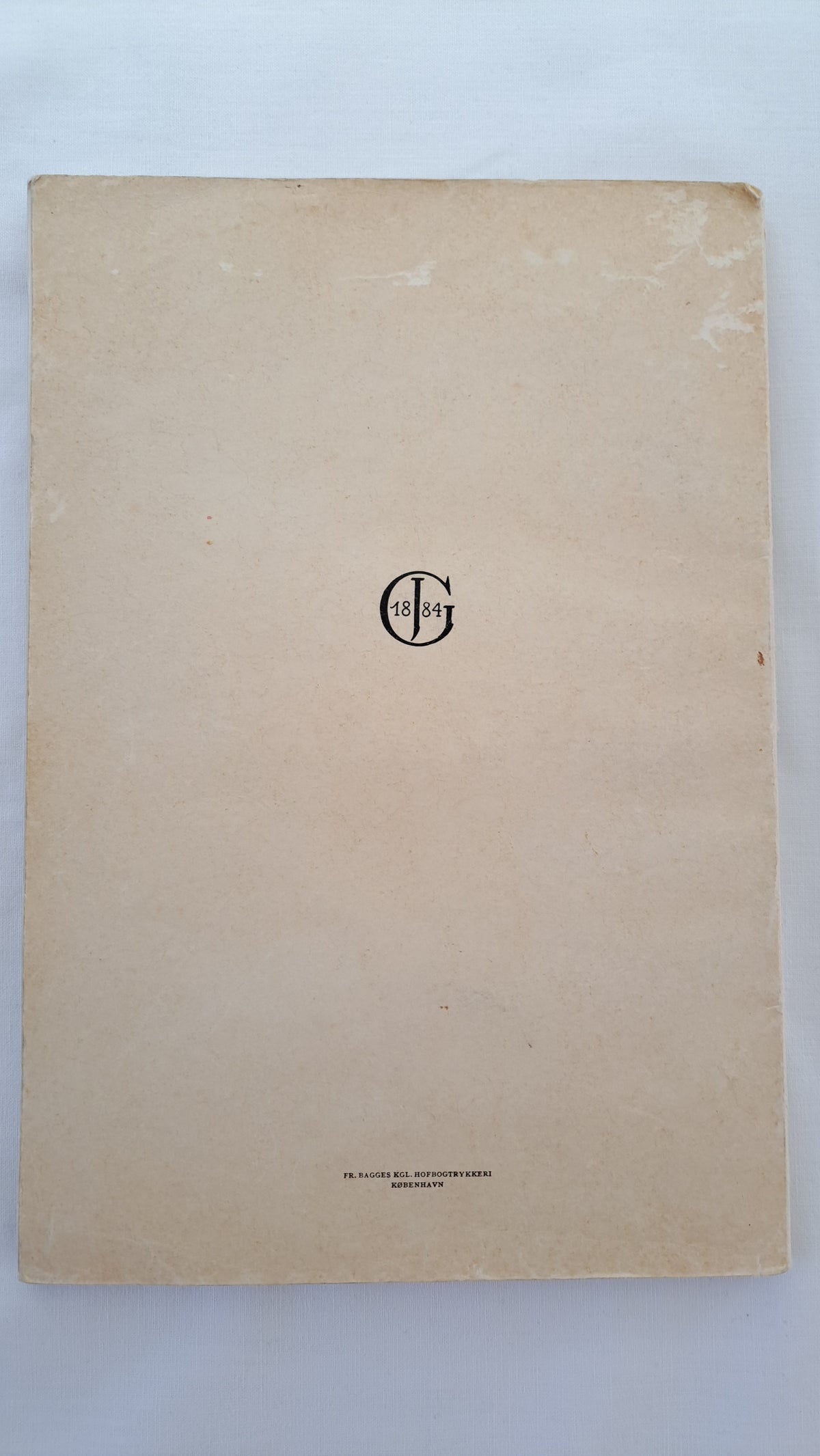 Enkel bagside på vintage bogen Alt kan bruges med forlagstryksymbol
